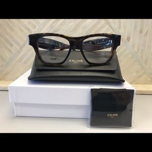 Brand new Celine eyeglass frame with box, case and cleaning cloth
